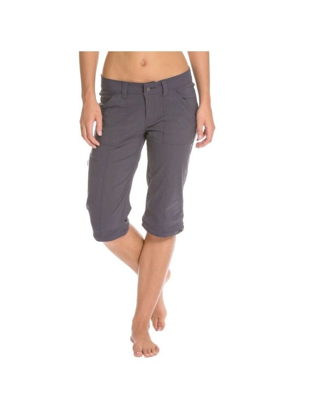 Prana Monarch Convertible Pants Grey Sz 12 Short Inseam - Picture 4 of 16